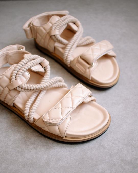 Hook Loop Braided Stone Beige